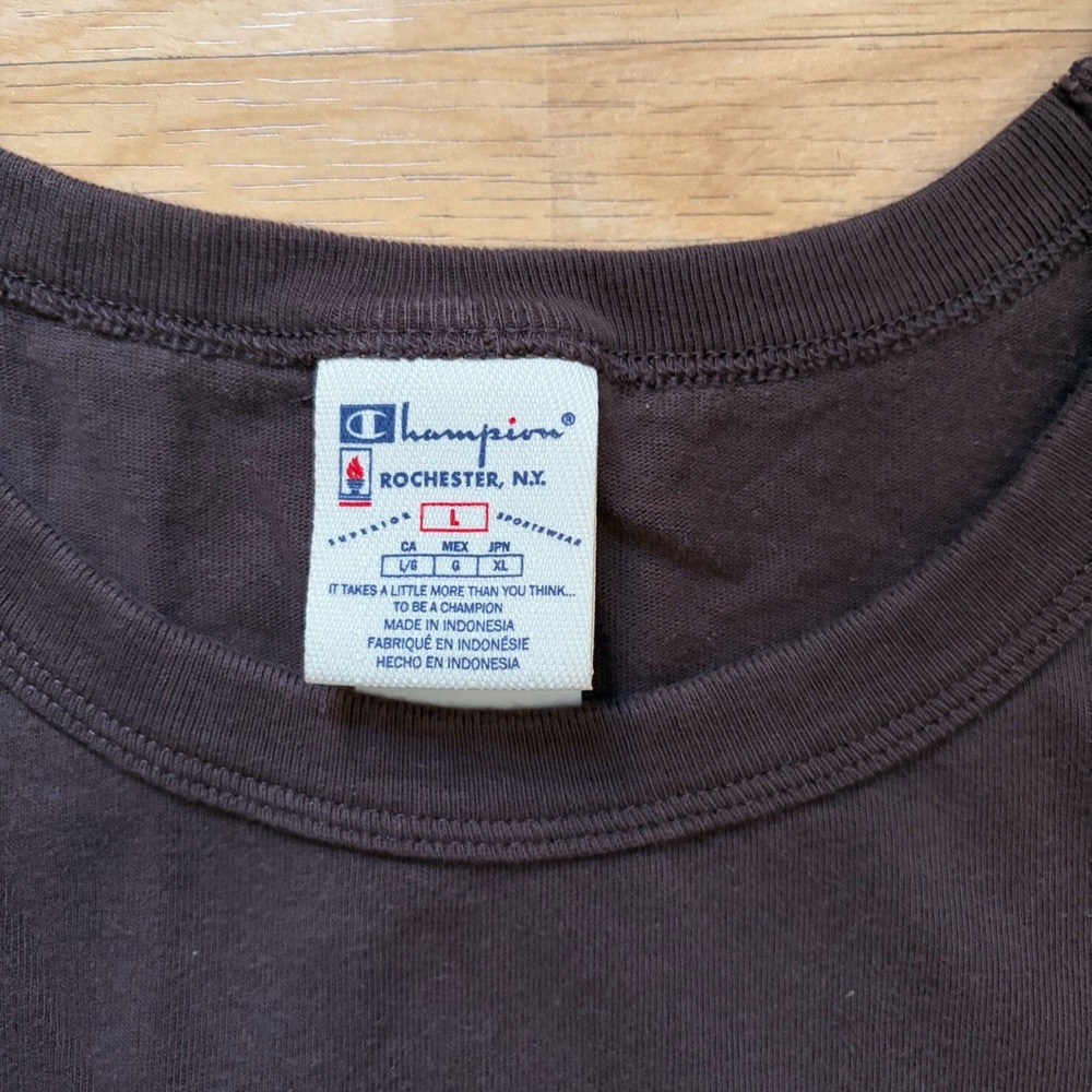 Champion Dark Brown Muscle Tee - Picture 2 of 5